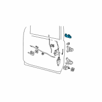 OEM 1999 Mercury Mountaineer Handle Diagram - 2L2Z-7822404-AAPTM