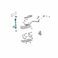 OEM 2009 Toyota FJ Cruiser Fuel Pump Assembly Diagram - 77020-35121