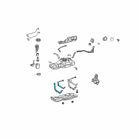 OEM 2013 Toyota FJ Cruiser Fuel Tank Mount Strap Diagram - 77601-35110