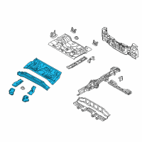 OEM Kia Forte5 Panel Assembly-Rear Floor Front Diagram - 65510B0500