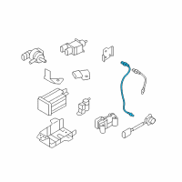 OEM 2011 Kia Sorento Oxygen Sensor Assembly, Rear Left Diagram - 392103CBA0