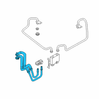 OEM 2009 Lincoln MKS Cooler Pipe Diagram - 8G1Z-7R081-A