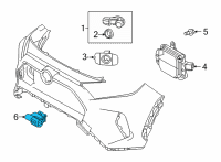 OEM 2020 Toyota Camry AC Temperature Sensor Diagram - 88790-06020