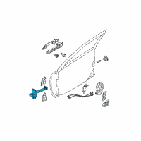 OEM 2008 Kia Spectra Checker Assembly-Front Door Diagram - 793802F000