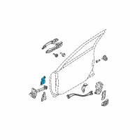 OEM Kia Spectra5 Hinge Assembly-Door Upper LH Diagram - 793102F000