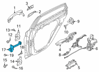 OEM 2021 Hyundai Sonata Checker Assembly-Rear Door, LH Diagram - 77980-L1000