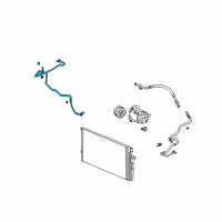 OEM 2007 Saturn Ion Tube Asm, A/C Condenser Diagram - 15806521