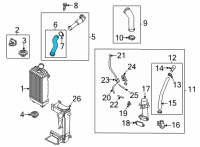 OEM 2022 Kia Sorento Hose Assembly-INTERCOOLE Diagram - 282832S310