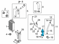 OEM 2021 Hyundai Santa Fe PIPE-I/C OUTLET Diagram - 28286-2S310