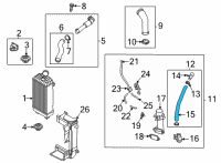 OEM Hyundai Santa Fe Hose-Recirculation Diagram - 28284-2S311