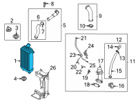 OEM 2022 Hyundai Santa Cruz INTERCOOLER Diagram - 28271-2S310