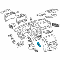 OEM 2014 Cadillac CTS Hazard Switch Diagram - 23459789
