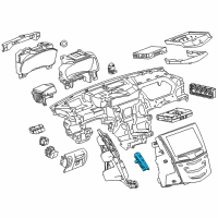 OEM Cadillac Hazard Switch Diagram - 84159601