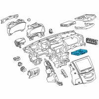 OEM 2018 Chevrolet Tahoe Module Asm-Hmi Control Eccn=5A992 Diagram - 84296482