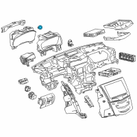 OEM 2015 Cadillac CTS Start Button Diagram - 22976443