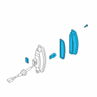 OEM 1997 Infiniti QX4 Lamp Assembly-Licence Diagram - 26510-1W300