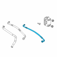 OEM 2016 Dodge Viper Tube-Oil Cooler Inlet Diagram - 5030631AE