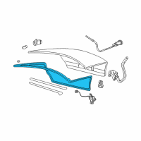 OEM 2001 Mercury Sable Weatherstrip Diagram - 1F4Z-5443720-AA