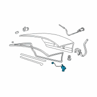 OEM 2004 Ford Taurus Latch Diagram - 4F1Z-5443200-A