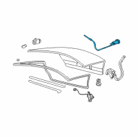 OEM 2003 Ford Taurus Lock Cylinder Diagram - F8DZ-5443262-DB