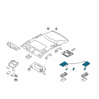 OEM 2012 Infiniti FX35 Lamp Assy-Personal Diagram - 26460-1CA0A