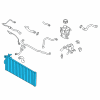 OEM BMW 750i xDrive Radiator Diagram - 17-11-7-576-827