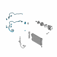 OEM 2013 Hyundai Sonata Tube Assembly-Suction & Liquid Diagram - 97775-2T000