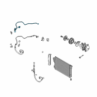 OEM 2011 Kia Optima Cooler Line Suction Hose Diagram - 977632T000