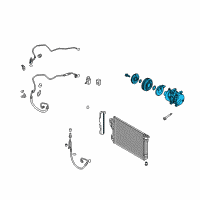 OEM 2013 Kia Optima Reman Compressor Assembly Diagram - 977013V110RU