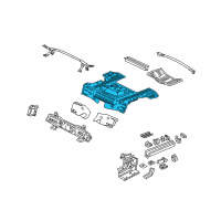 OEM 2009 Honda S2000 Floor, RR. Diagram - 65510-S2A-A02ZZ