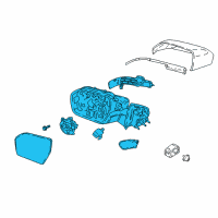 OEM 2019 Lincoln Navigator Mirror Assembly Diagram - JL7Z-17682-AC