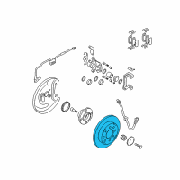 OEM 2005 Kia Spectra Disc-Rear Brake Diagram - 584112F100