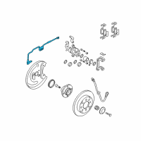 OEM Kia Spectra Sensor Assembly-Abs Rear Wheel Diagram - 956802F000