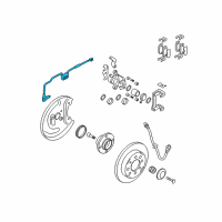 OEM 2004 Kia Spectra Sensor Assembly-Abs Rear Wheel Diagram - 956802F000