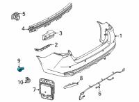 OEM 2021 Nissan Versa Sensor Assy-Distance Diagram - 28438-5EA0F