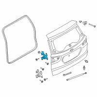 OEM 2018 Ford EcoSport Upper Hinge Diagram - CN1Z-7426800-B