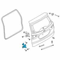 OEM Ford Lower Hinge Diagram - CN1Z-7426810-B