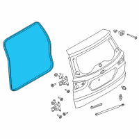 OEM 2019 Ford EcoSport Surround Weatherstrip Diagram - FN1Z-74404A06-B