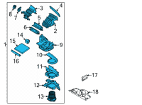 OEM Kia Sorento Blower Unit Diagram - 97207P4510