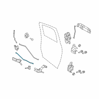 OEM 2020 Ram 2500 Link-Door Latch Diagram - 68045348AB