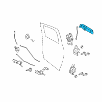 OEM 2012 Ram 2500 Exterior Door Diagram - 1GH271W7AG