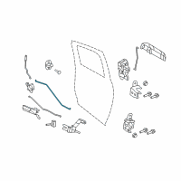 OEM 2020 Ram 2500 Link-Inside Handle To Latch Diagram - 68045139AA