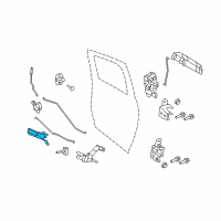 OEM 2010 Dodge Ram 2500 Handle-Door Interior Diagram - 68044821AB