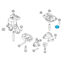 OEM 2019 Ford Fusion Transmission Mount Bracket Damper Diagram - DG9Z-6F028-D