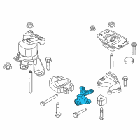 OEM Lincoln Support Bracket Diagram - JG9Z-6E042-C