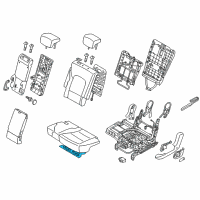 OEM 2015 Hyundai Santa Fe Sport Heater-Rear Seat Cushion Diagram - 89190-4Z010