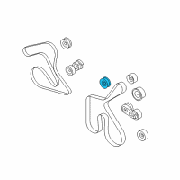 OEM 2009 Ford Mustang Idler Pulley Diagram - 4G7Z-6C348-AA