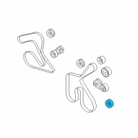 OEM Lincoln Continental Serpentine Idler Pulley Diagram - XR3Z-8678-BA