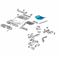 OEM 2020 Buick Regal TourX Rear Floor Pan Diagram - 84056155