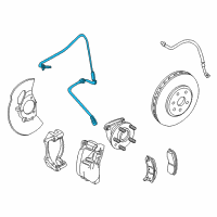 OEM 2008 Cadillac CTS Front Speed Sensor Diagram - 22897413